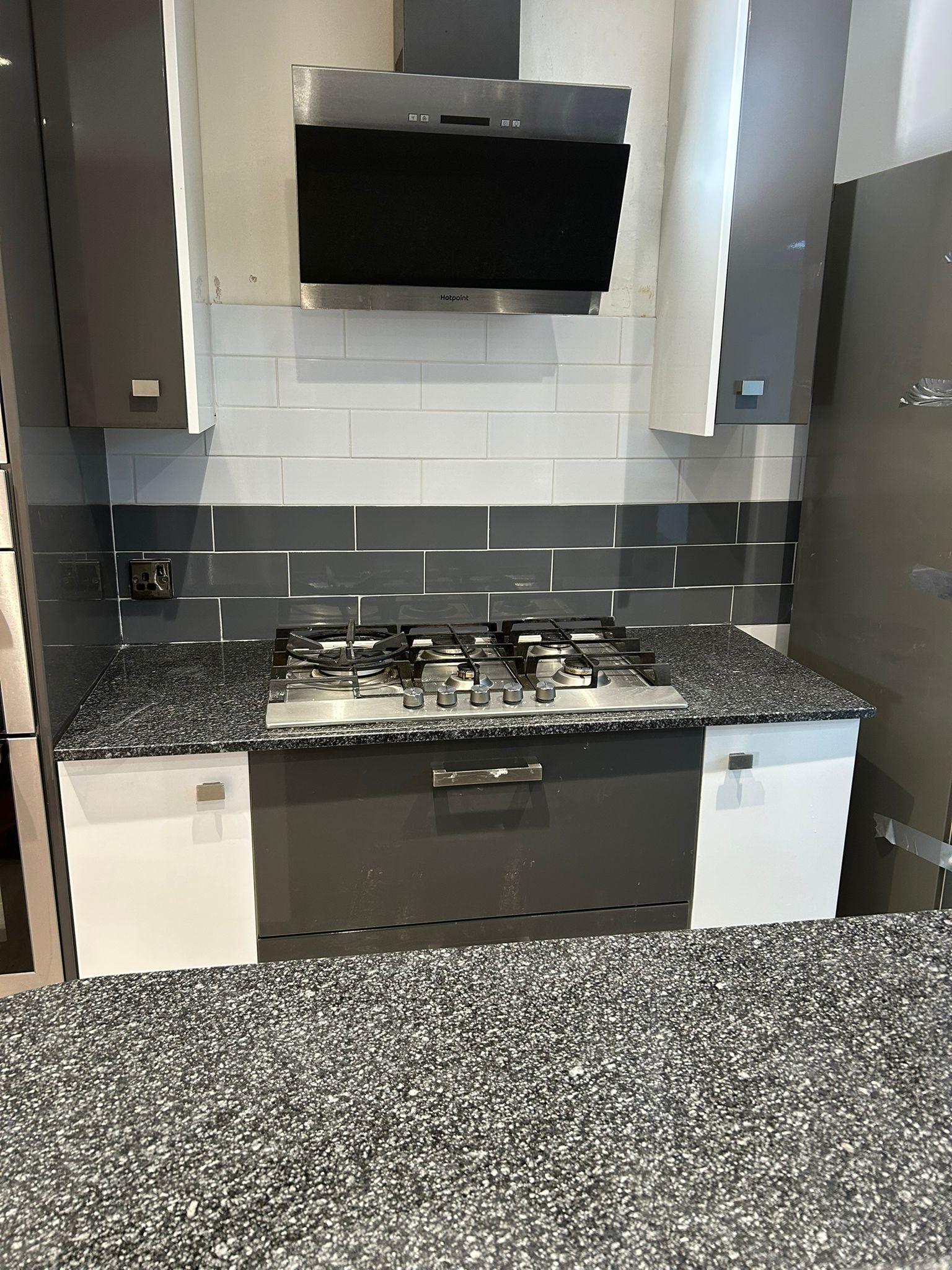 Kitchen Tiling — Sink Area, Newark