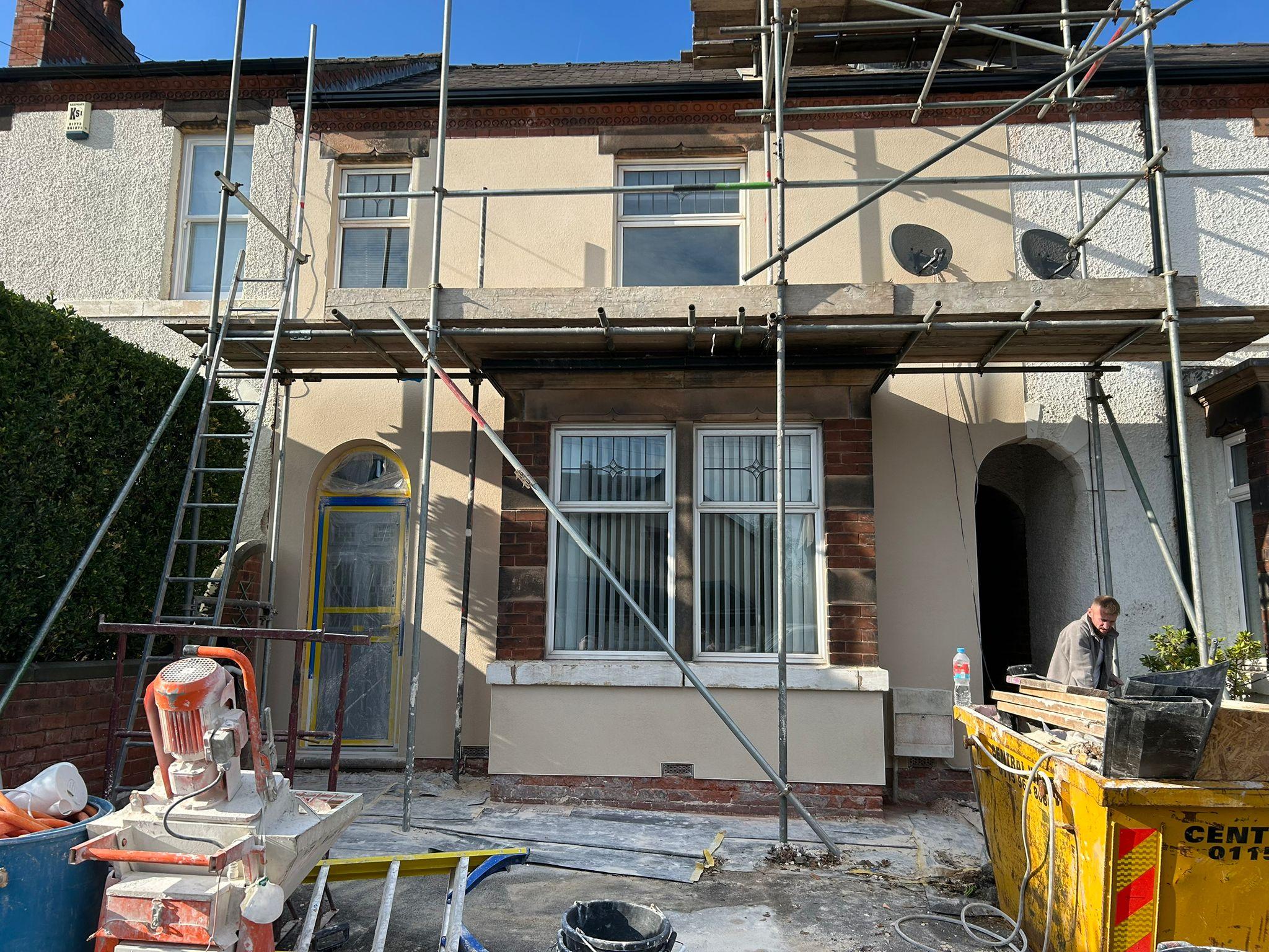 Victorian Terrace Front Render, Nottinghamshire