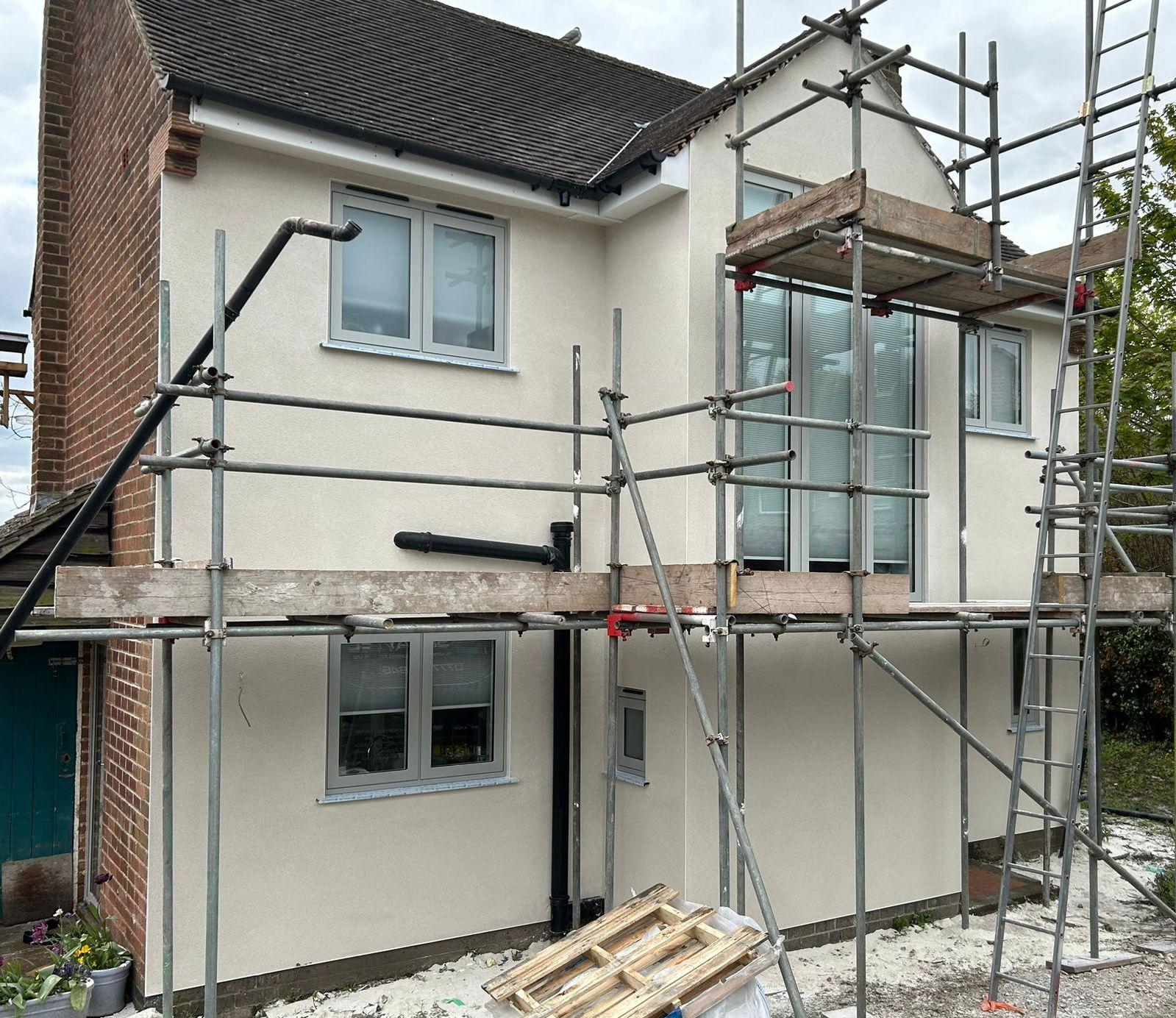 Full House External Render, Nottinghamshire